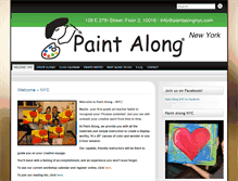 Tablet Screenshot of paintalongnyc.com